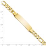 10k Figaro Link ID Bracelet - Image 3