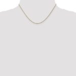 10k 1.15mm Diamond Cut Machine Made Rope Chain - Image 4