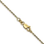 10k 1.15mm Diamond Cut Machine Made Rope Chain - Image 3