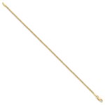 10k 1.5mm Diamond-cut Rope Chain Anklet - Image 2