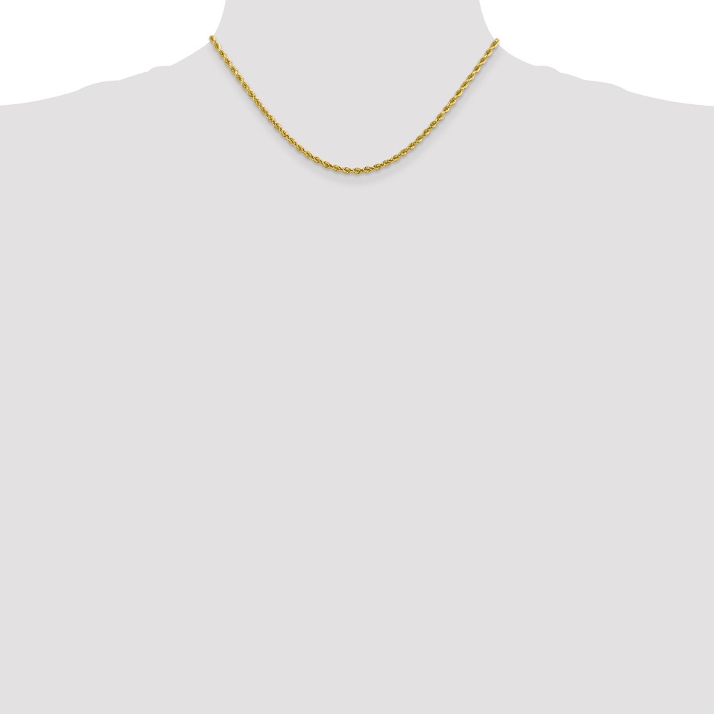 10k 2.75mm Diamond-cut Rope Chain - Image 4