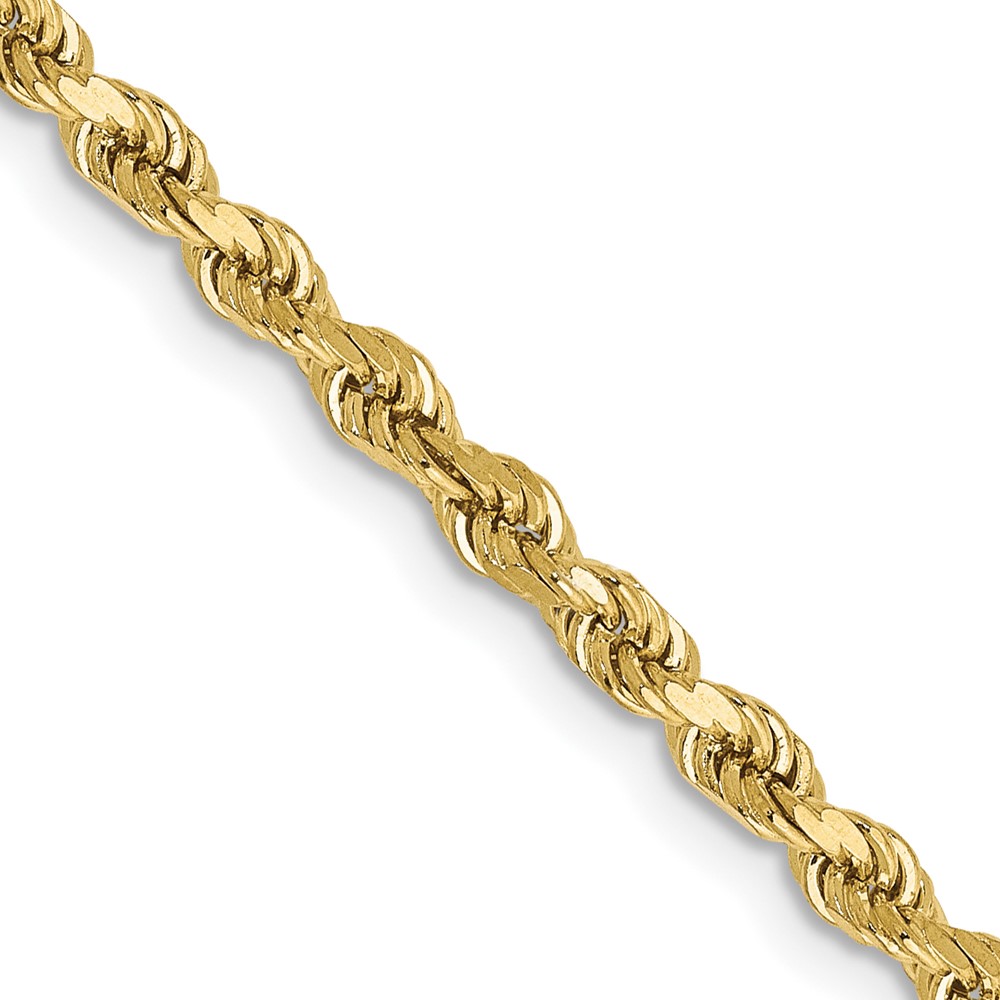 10k 2.75mm Diamond-cut Rope Chain - Image 1