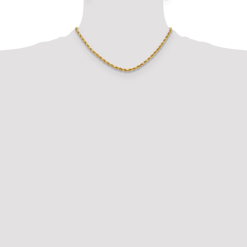 10k 3.75mm Diamond-cut Rope Chain - Image 4