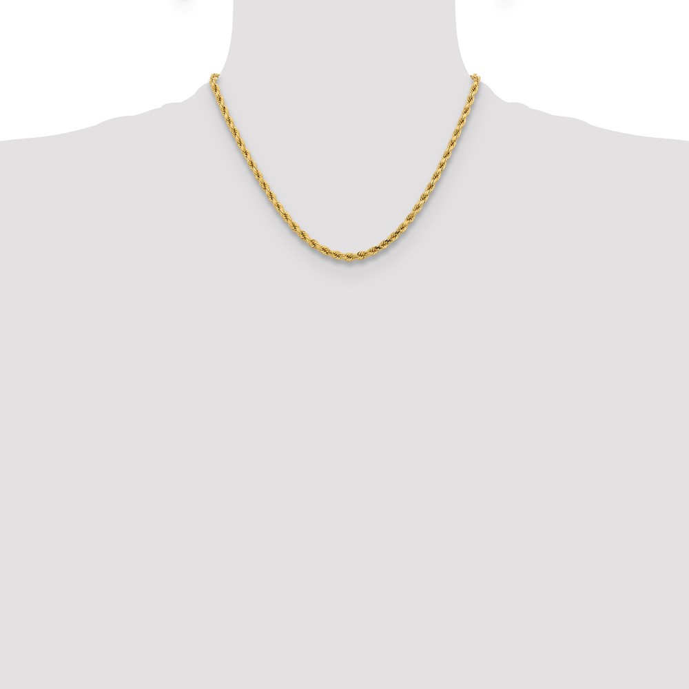 10k 4.25mm Diamond-cut Rope Chain - Image 4