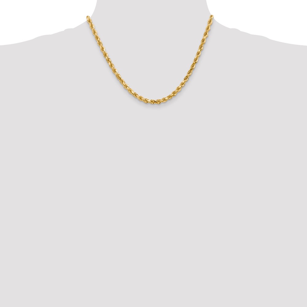 10k 4.5mm Diamond-Cut Rope Chain - Image 4
