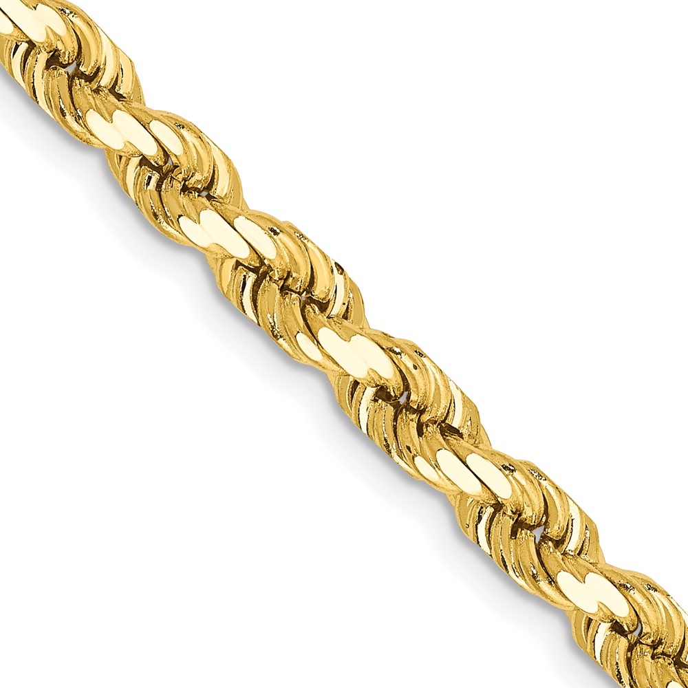 10k 4.5mm Diamond-Cut Rope Chain - Image 1
