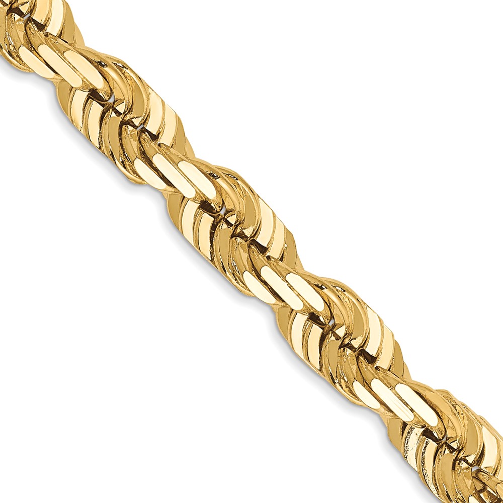 10k 5.5mm Diamond-cut Rope Chain - Image 1