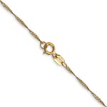 10k 1mm Carded Singapore Chain - Image 3