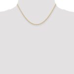 10k 1.55mm Carded Cable Rope Chain - Image 4