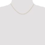 10K Rose Gold .5mm Carded Cable Rope Chain - Image 4