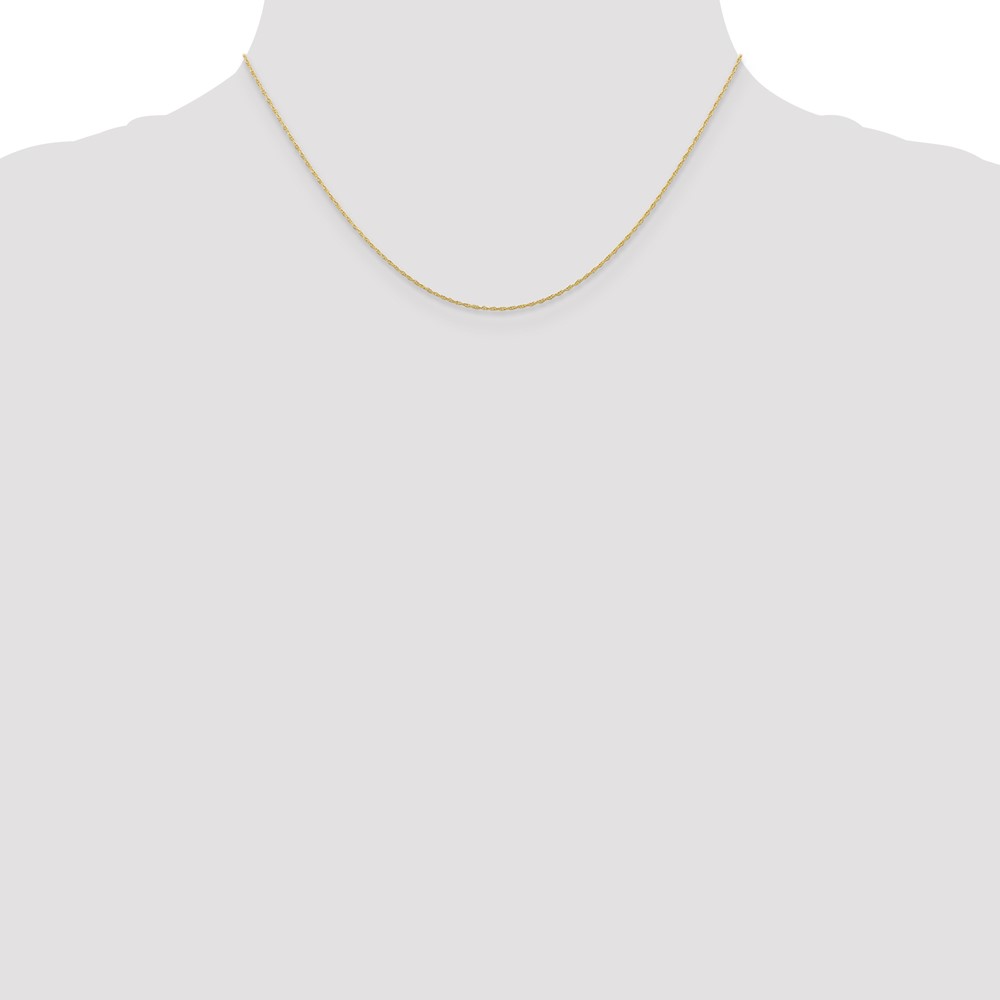 10k .5mm Carded Cable Rope Chain - Image 4