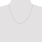 10k White Gold .42mm Carded Curb Chain - Image 4