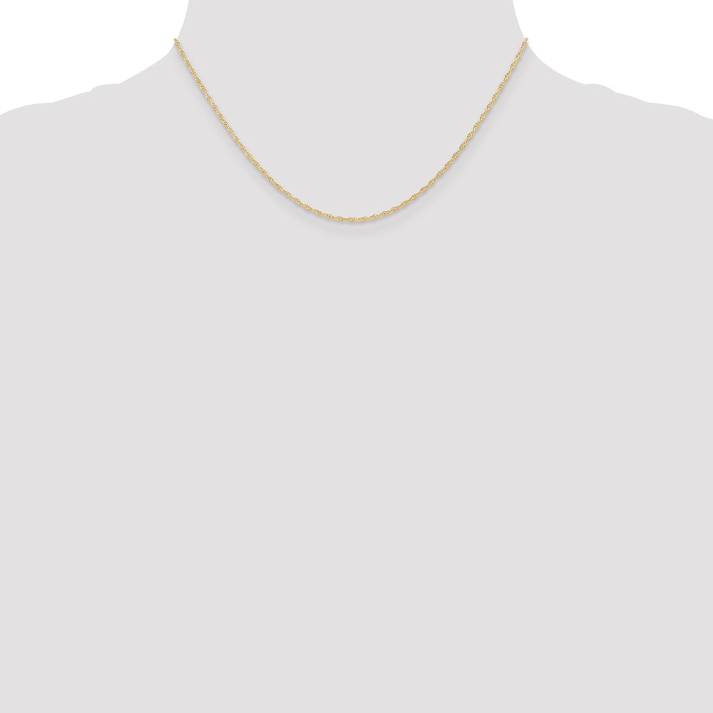 10k 1.15mm Carded Cable Rope Chain - Image 4