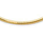 10k 4mm Domed Omega Necklace