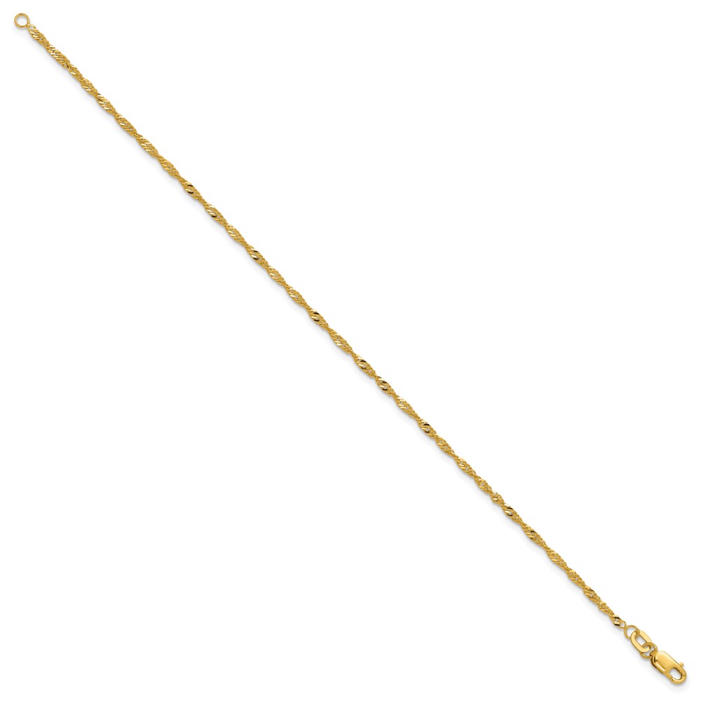 10k 1.7mm Singapore Chain - Image 2