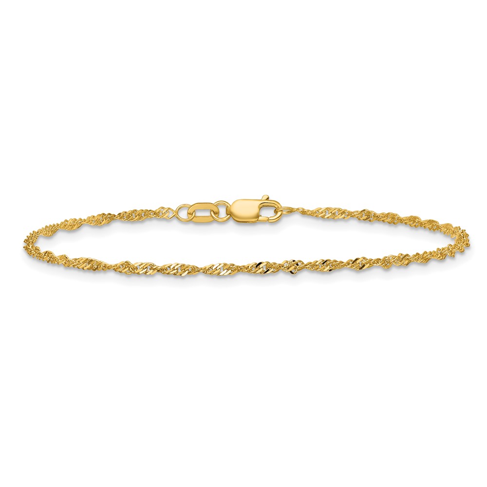 10k 1.7mm Singapore Chain - Image 3