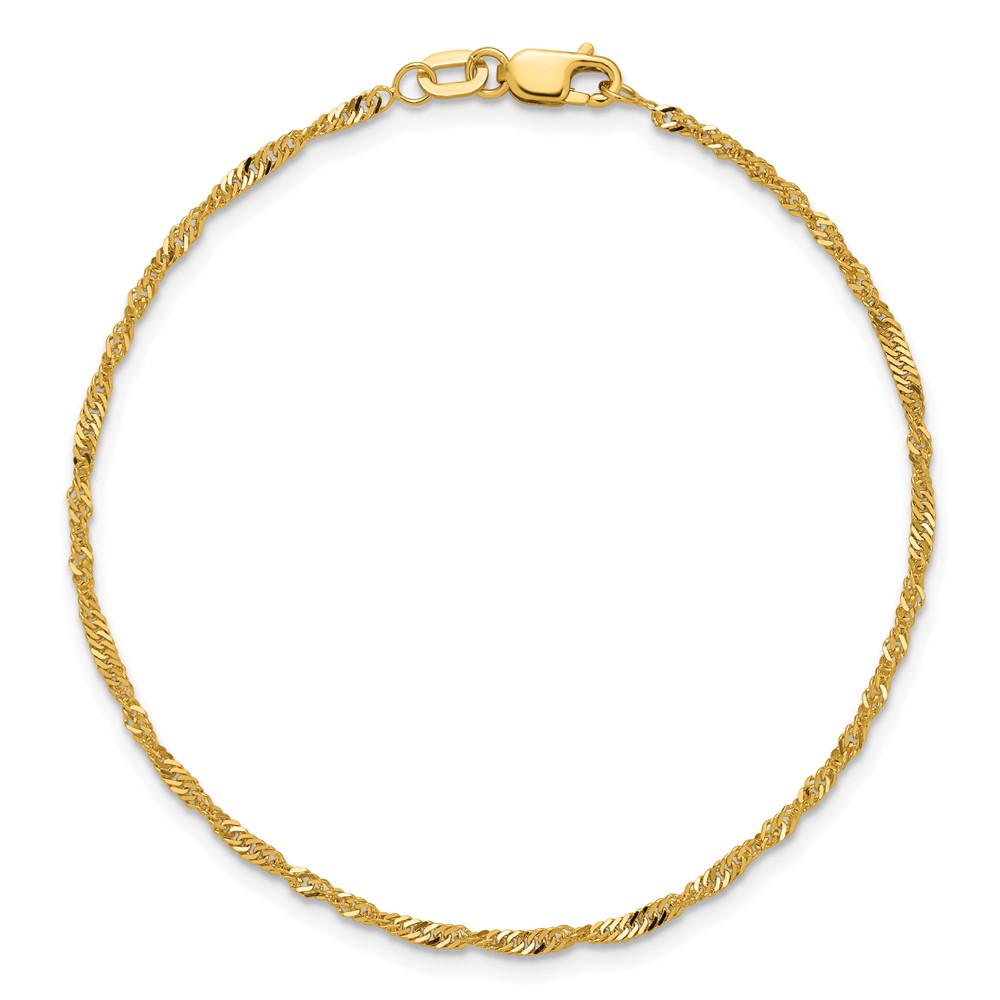 10k 1.7mm Singapore Chain - Image 4