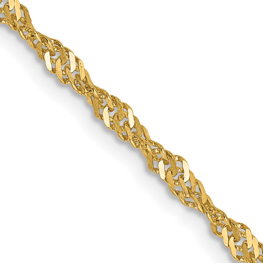 10k 2mm Singapore Chain - Image 1