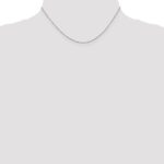 10k White Gold .5mm Box Chain - Image 4