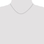 10K White Gold .7mm Box Chain - Image 4