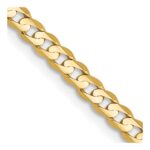 10K 3mm Open Concave Curb Chain 10K