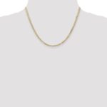 10K 3mm Open Concave Curb Chain 10K - Image 4