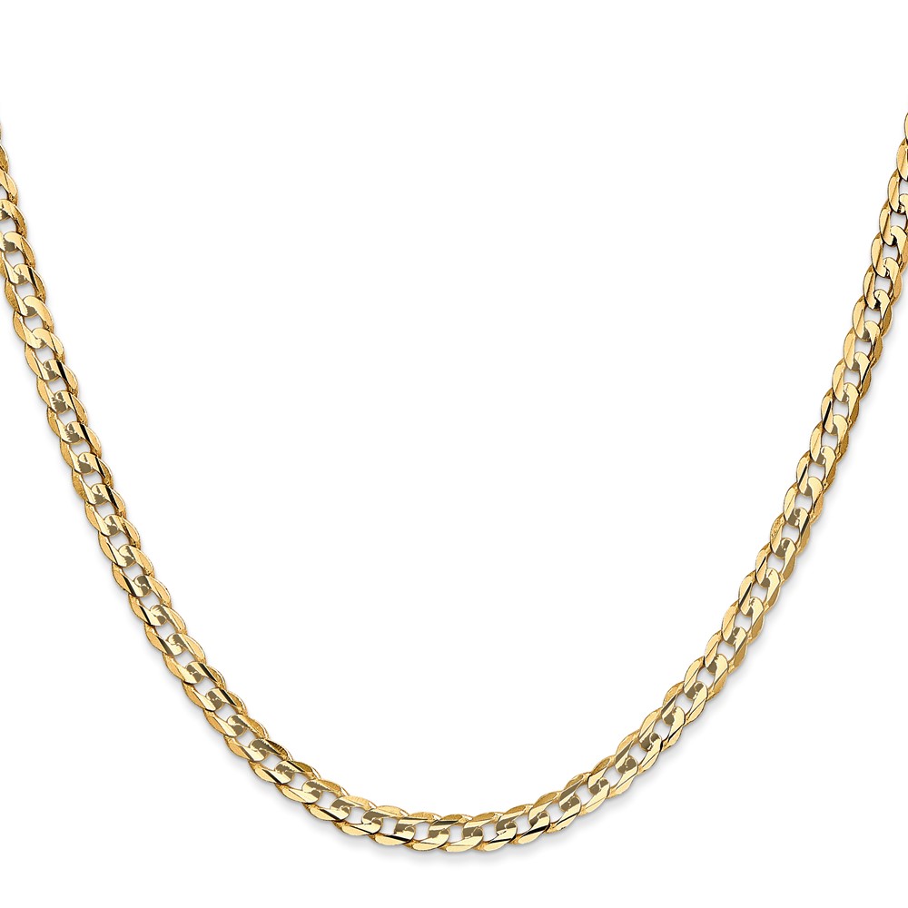 10K 3.8mm Open Concave Curb Chain 10K - Image 2