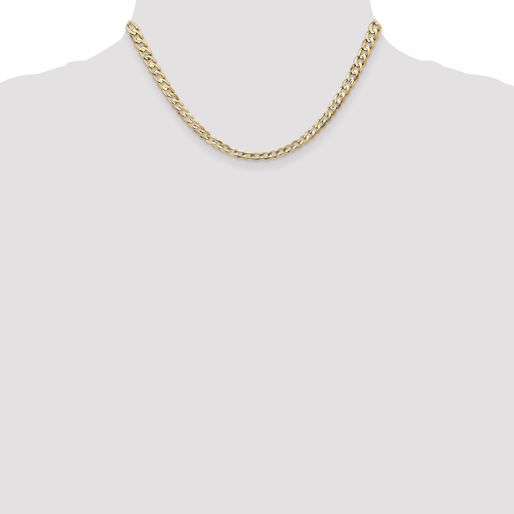 10K 4.5mm Open Concave Curb Chain 10K - Image 4
