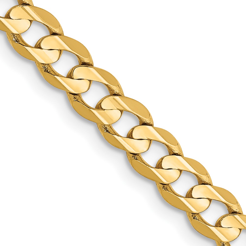 10K 4.5mm Open Concave Curb Chain 10K - Image 1