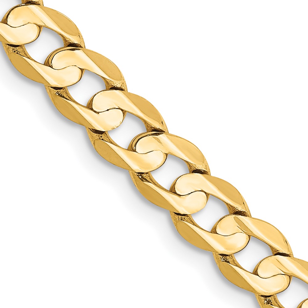 10K 5.25mm Open Concave Curb Chain 10K - Image 1