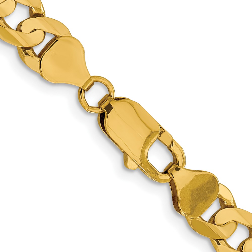 10K 7.5mm Open Concave Curb Chain 10K - Image 3