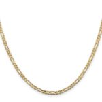10k 3mm Concave Figaro Chain - Image 2