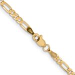 10k 3mm Concave Figaro Chain - Image 3
