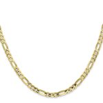10k 4mm Concave Open Figaro Chain - Image 2