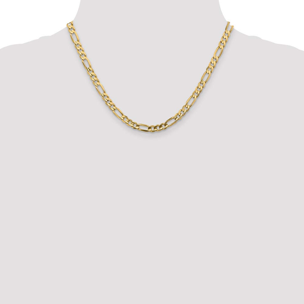 10k 5.5mm Concave Open Figaro Chain - Image 4