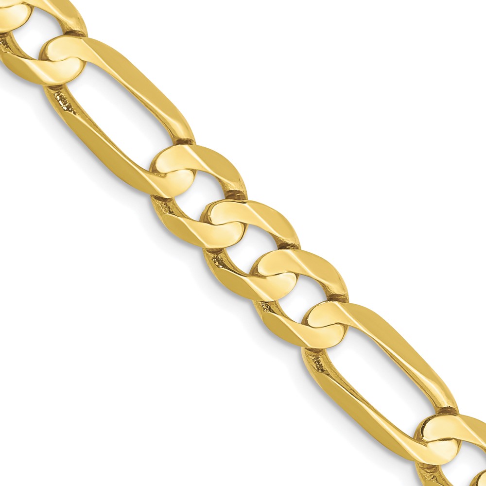 10k 6.75mm Concave Open Figaro Chain - Image 1