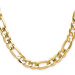 10k 10mm Concave Open Figaro Chain - Image 2