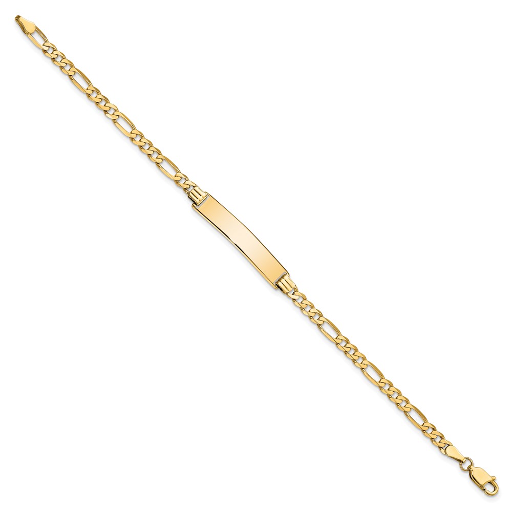 10k Figaro Link ID Bracelet - Image 2