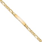 10k Figaro Link ID Bracelet
