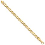 10k 8.5mm Hand-Polished Anchor Link Bracelet - Image 2