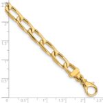 10k 6.5mm Hand-Polished Open Link Bracelet - Image 3