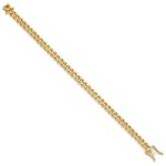 10k 7mm Hand-polished Traditional Link Bracelet - Image 2