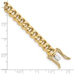 10k 7mm Hand-polished Traditional Link Bracelet - Image 3