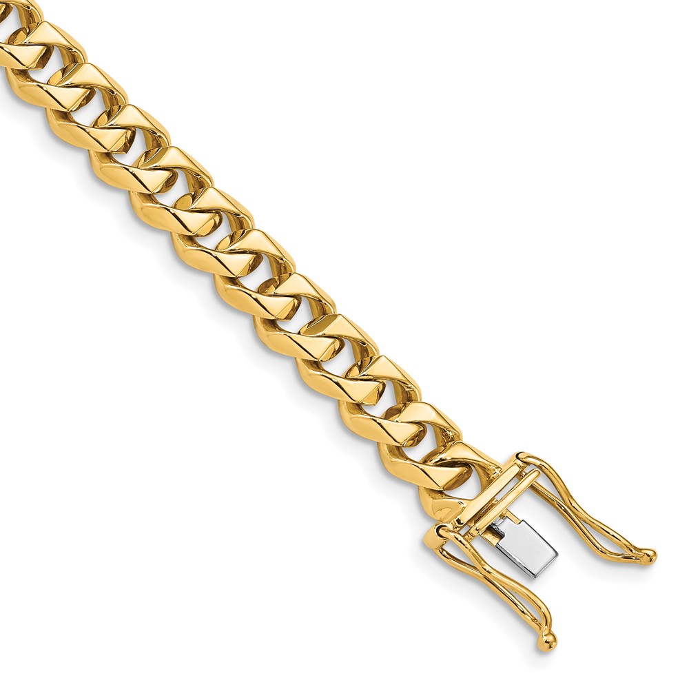 10k 7mm Hand-polished Traditional Link Bracelet - Image 1