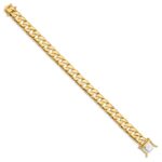 10k 10.2mm Hand-polished Fancy Link Bracelet - Image 3