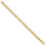 10k 6.2mm Hand-Polished Fancy Link Bracelet - Image 3