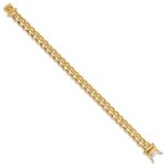 10k 8.6mm Hand-polished Fancy Link Bracelet - Image 3