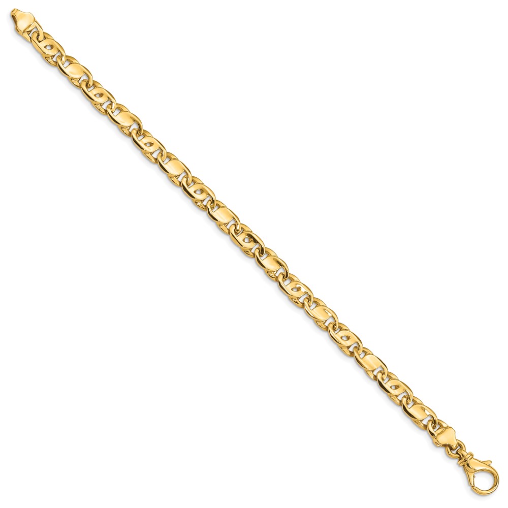 10k 5.80mm Polished Fancy Link Bracelet - Image 3