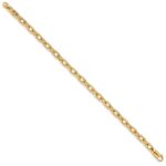 10k 5mm Hand-polished Fancy Link Bracelet - Image 2