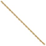 10k 5.1mm Hand-polished Fancy Link Bracelet - Image 2